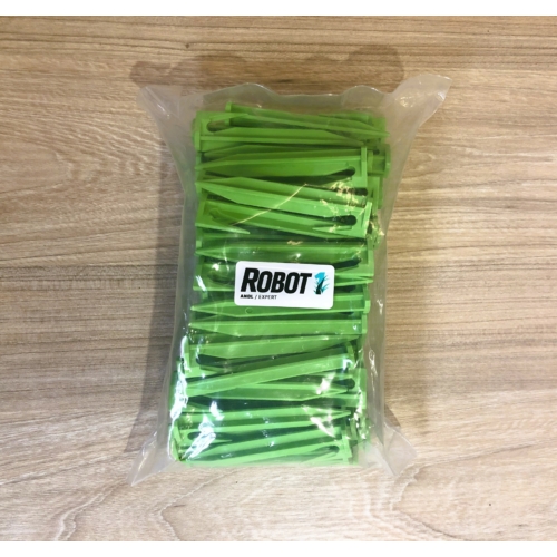 Robot1 zöld bio rögzítő tüske robotfűnyírókhoz 100 db